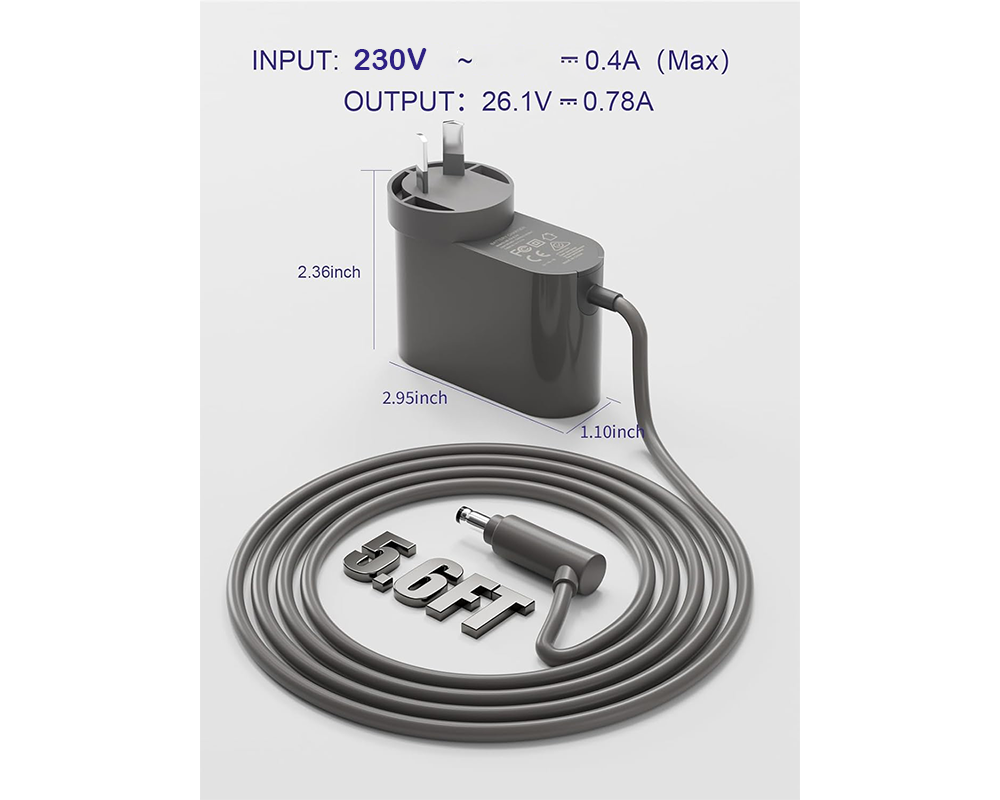 Charger for Dyson V6 V7 V8 – 26.1V Battery Charger for Dyson Vacuums
