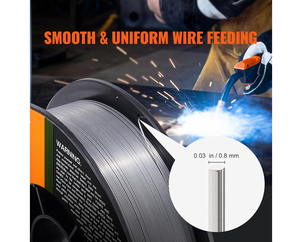 Mig Welding Wire 0.8mm 4.5kg – Gasless Multi-Pass Mig Welding Wire