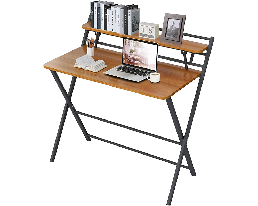 Computer Desk with Shelves