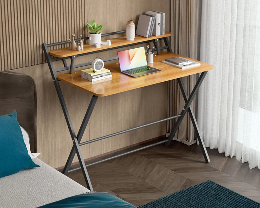 Computer Desk with Shelves