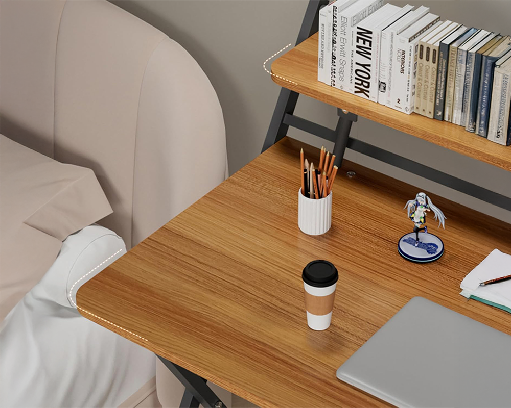 Computer Desk with Shelves