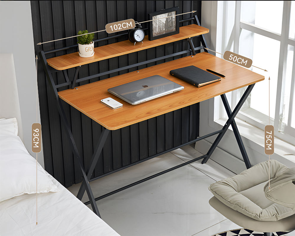Computer Desk with Shelves