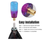 Crystal Shift Knob 20cm – Blue Purple Crystal Shift Knob Gear Stick