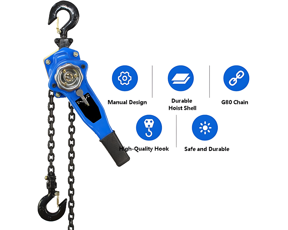 Lever Block Chain Hoist 0.75 Ton 1.5m Lifter