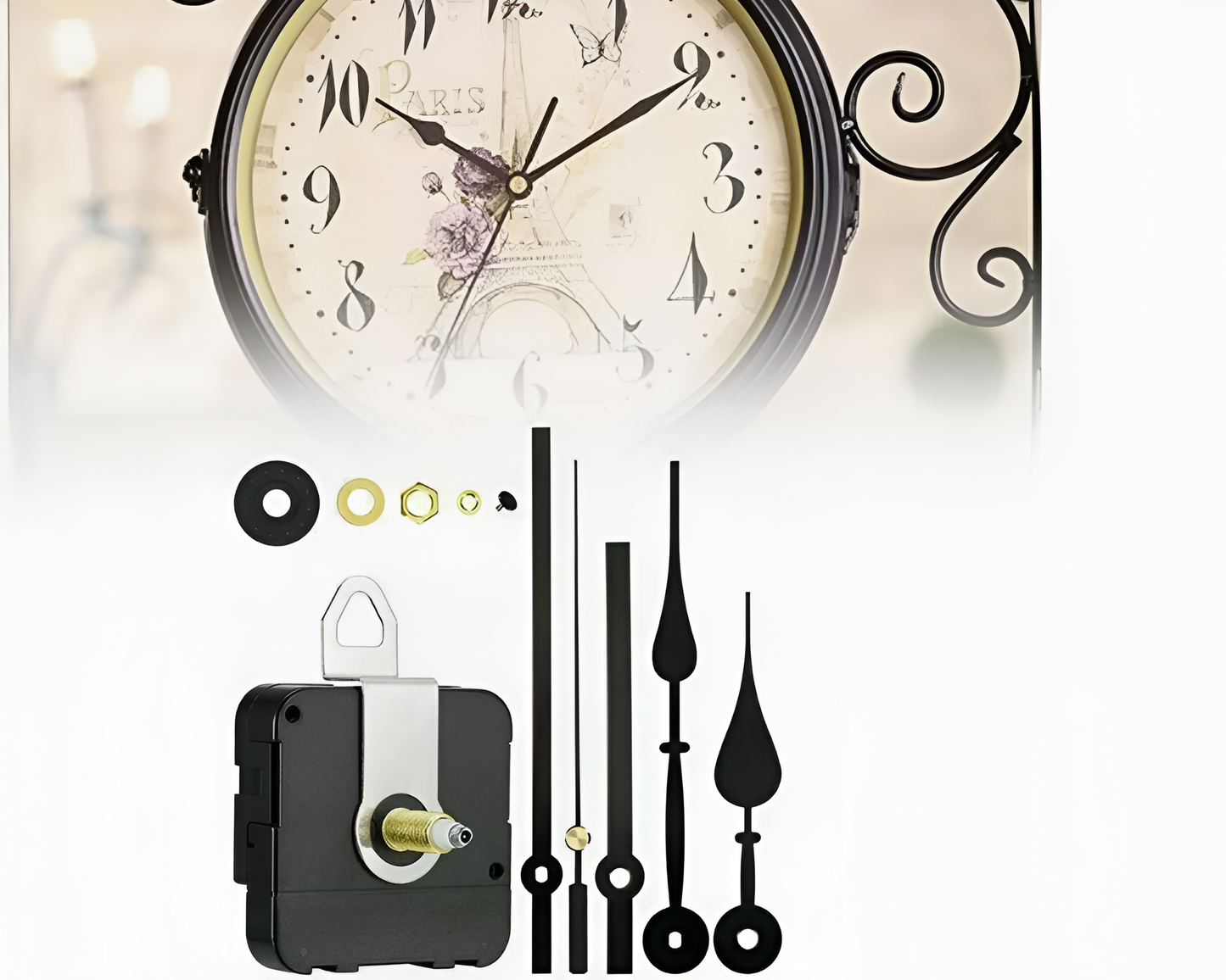 Silent Quartz Clock Mechanism Movement – DIY Wall Clock Motor Replacement with Hands