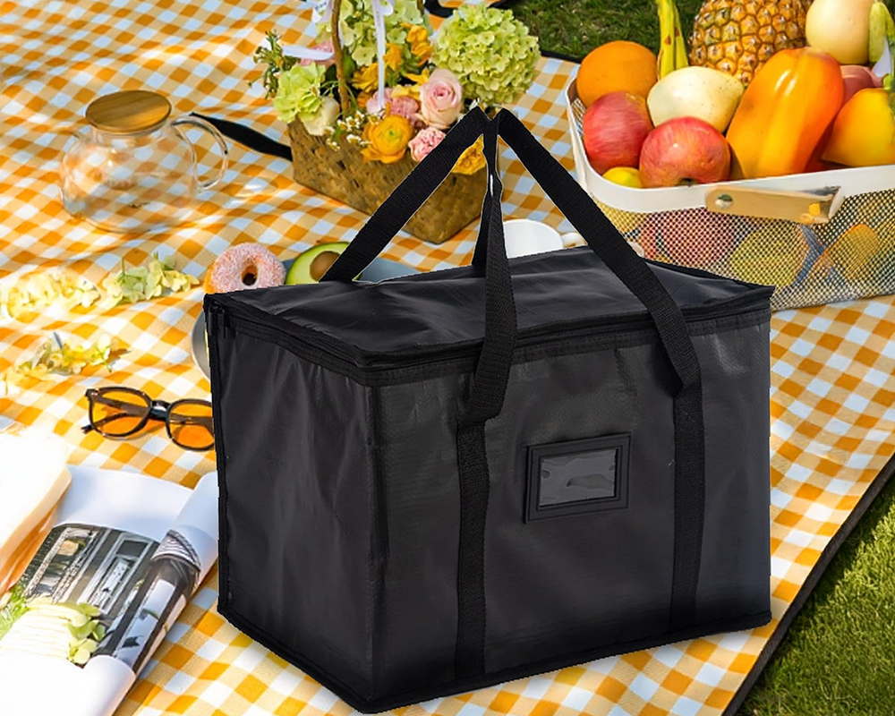 50L Insulated Food Delivery Bag – Large Thermal Cooler Bag for Hot & Cold Food Transport