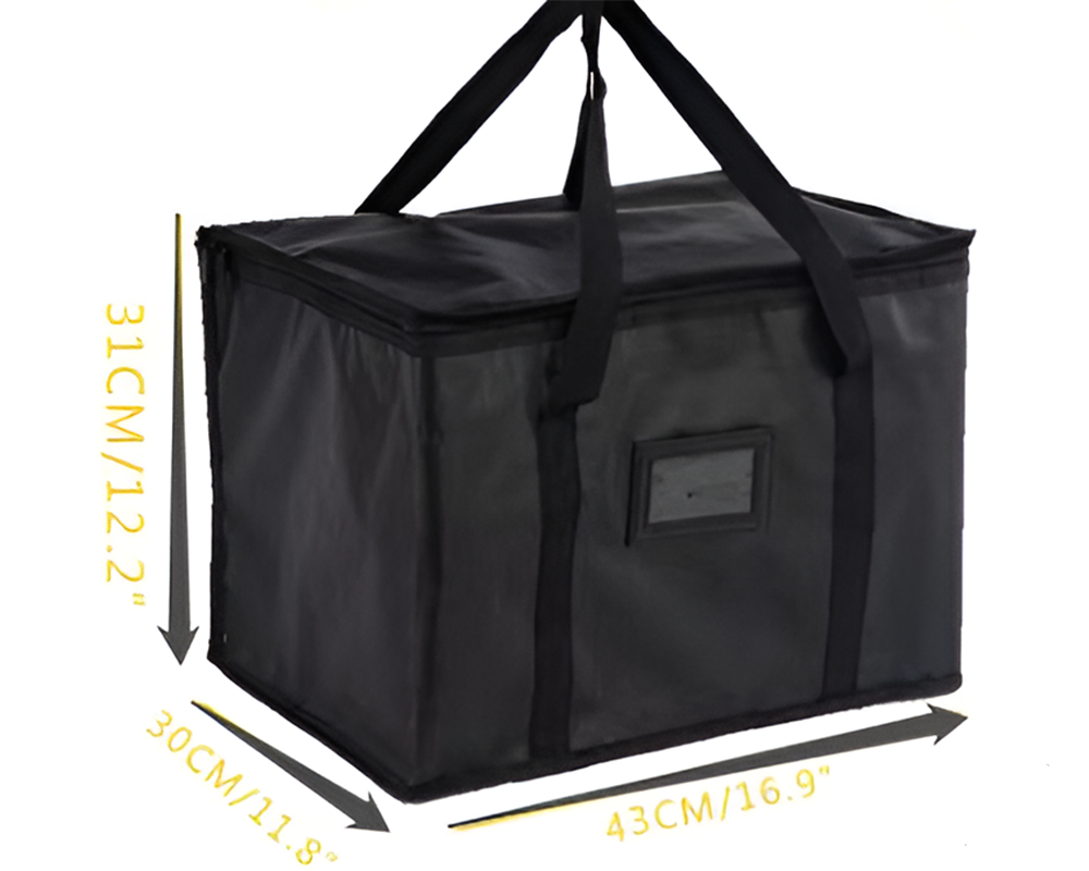 50L Insulated Food Delivery Bag – Large Thermal Cooler Bag for Hot & Cold Food Transport