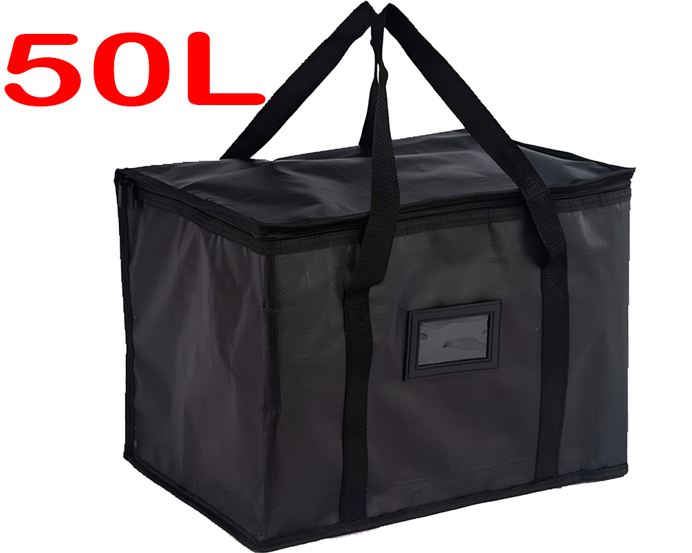 50L Insulated Food Delivery Bag – Large Thermal Cooler Bag for Hot & Cold Food Transport