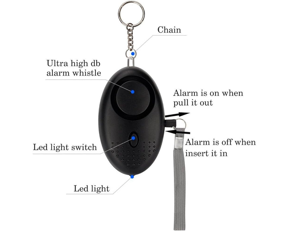 Personal Alarm for Women 140dB – LED Safety Personal Alarm for Women