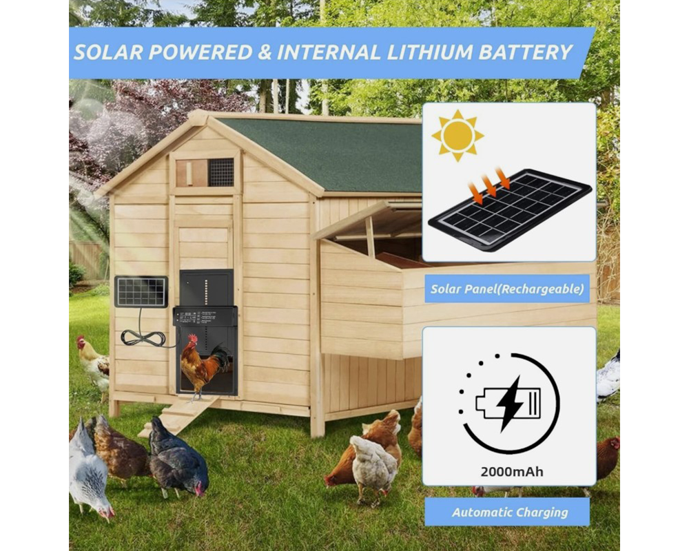 Automatic Chicken Coop Door Solar – Remote LCD Automatic Chicken Coop Door