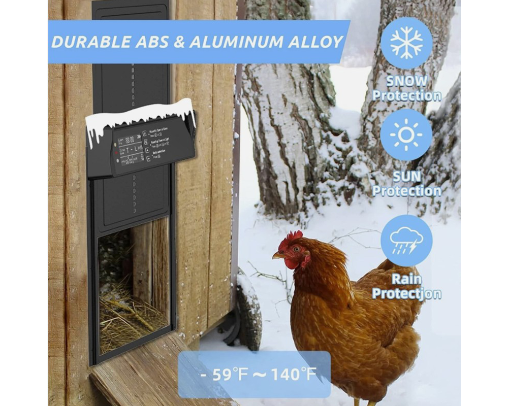 Automatic Chicken Coop Door Solar – Remote LCD Automatic Chicken Coop Door