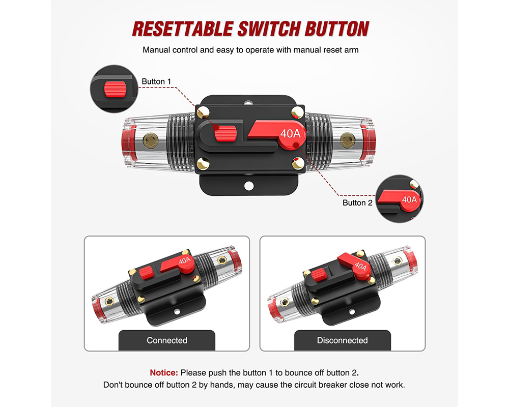 Inline Circuit Breaker 150A – Heavy Duty Inline Circuit Breaker 12V