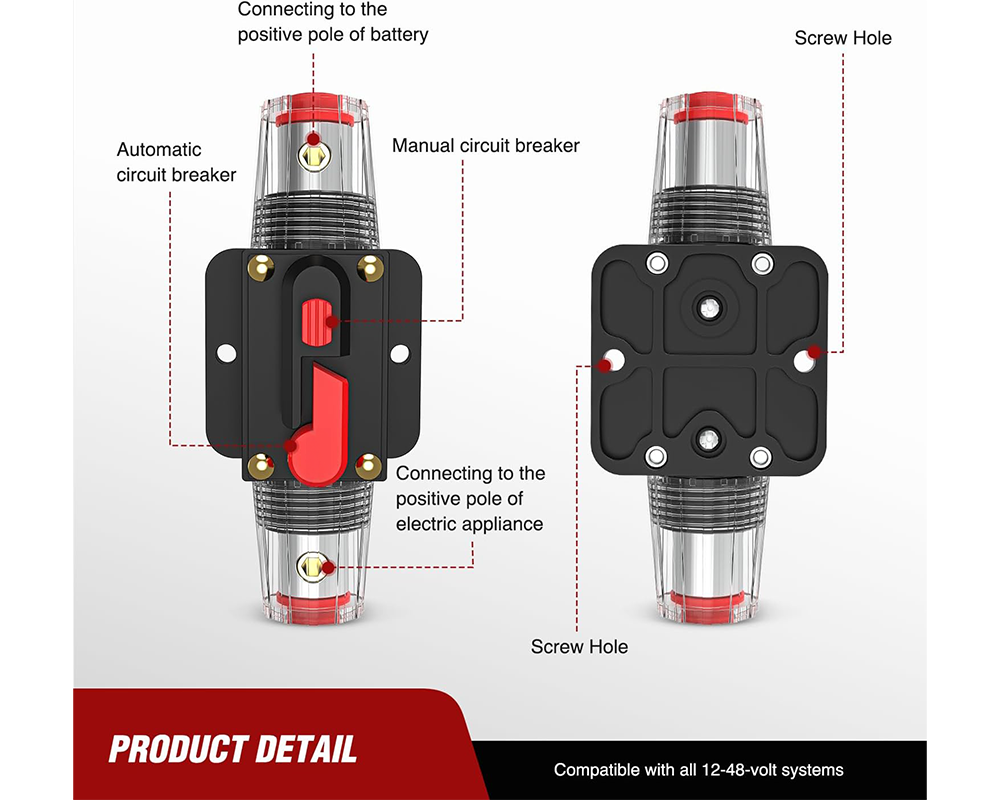 Inline Circuit Breaker 150A – Heavy Duty Inline Circuit Breaker 12V