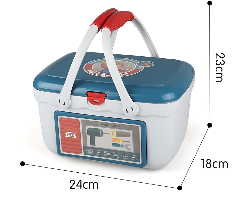 Carpenter Toy Tool Set Kids 2-in-1 Carpenter Toy Tool Set with Tools & Bench