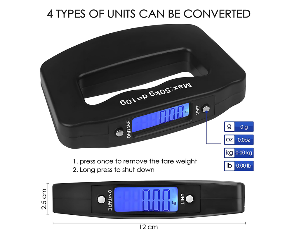 Digital Hanging Baggage Scale for Travel