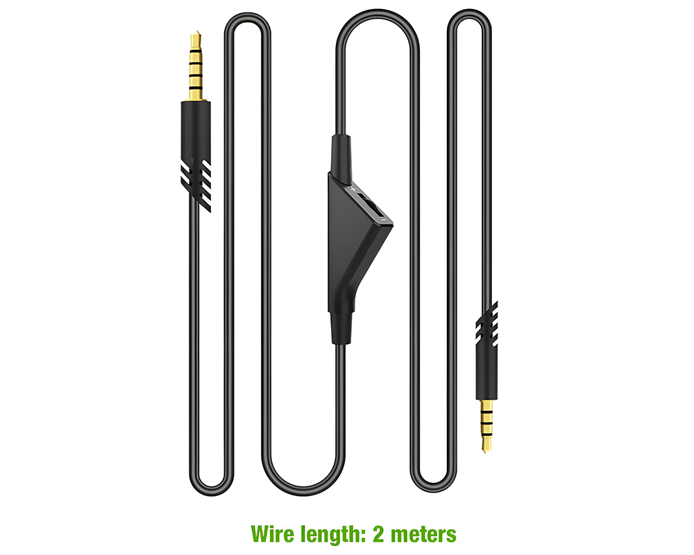 Audio Cable Cord – Replacement Volume Control Cable for Astro A10 A30 A40 Gaming Headset 2M