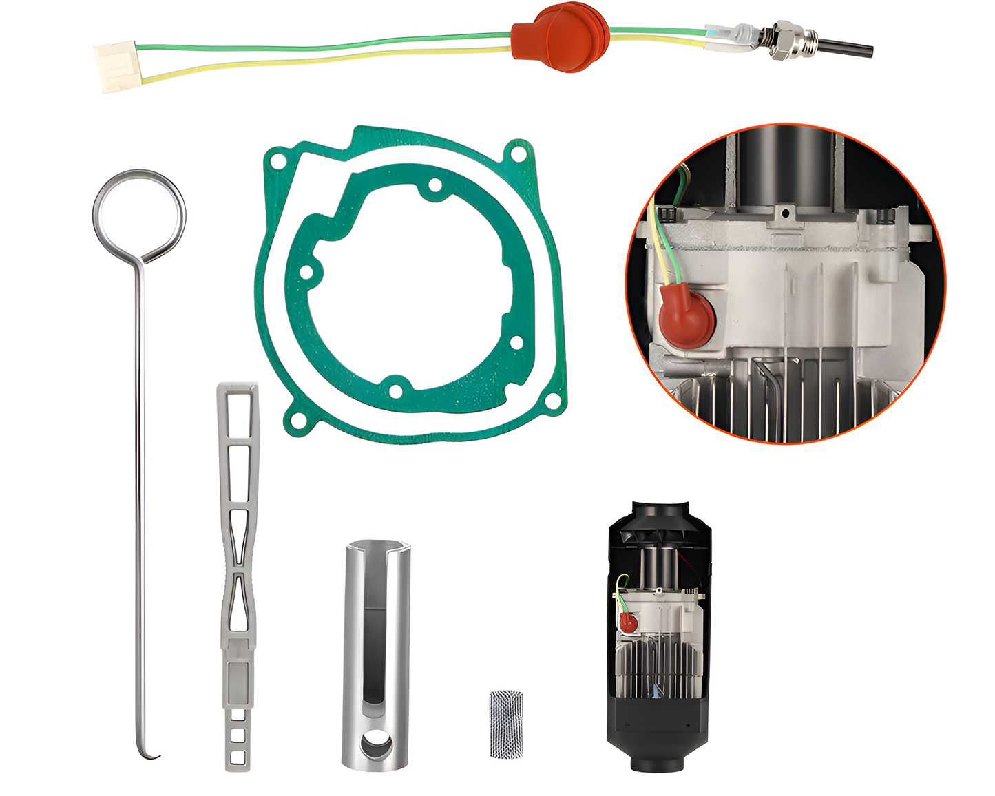 Glow Plug Repair Kit 7PCS – 12V Ceramic Ignition Kit for 2KW / 5KW / 8KW Diesel Parking Air Systems