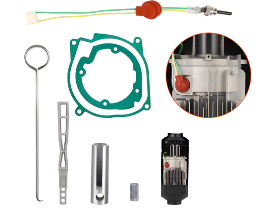 Glow Plug Repair Kit 7PCS - 12V Ceramic Ignition Kit for 2KW / 5KW / 8KW Diesel Parking Air Systems