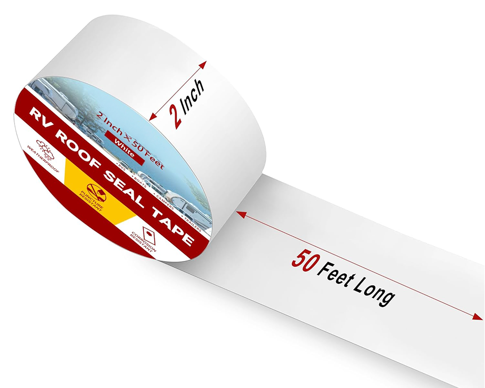 RV Roof Sealant Tape – 2" x 50ft Waterproof Leak Repair Tape for Camper, Trailer & Motorhome