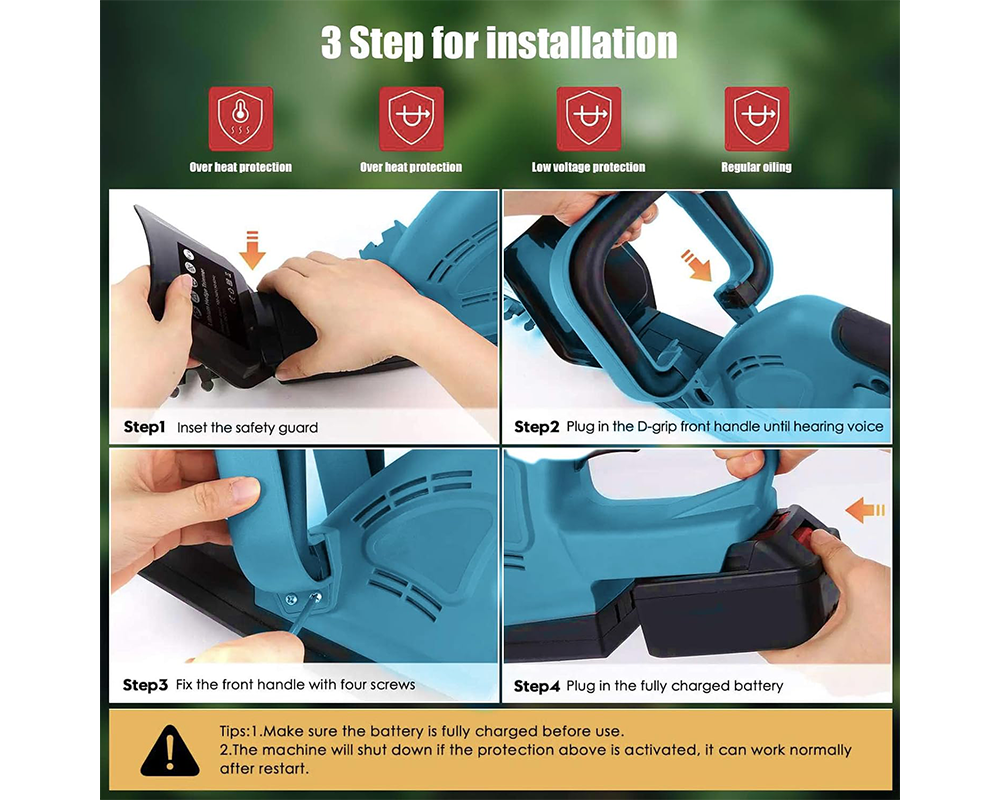 Cordless Hedge Trimmer 22 Inch