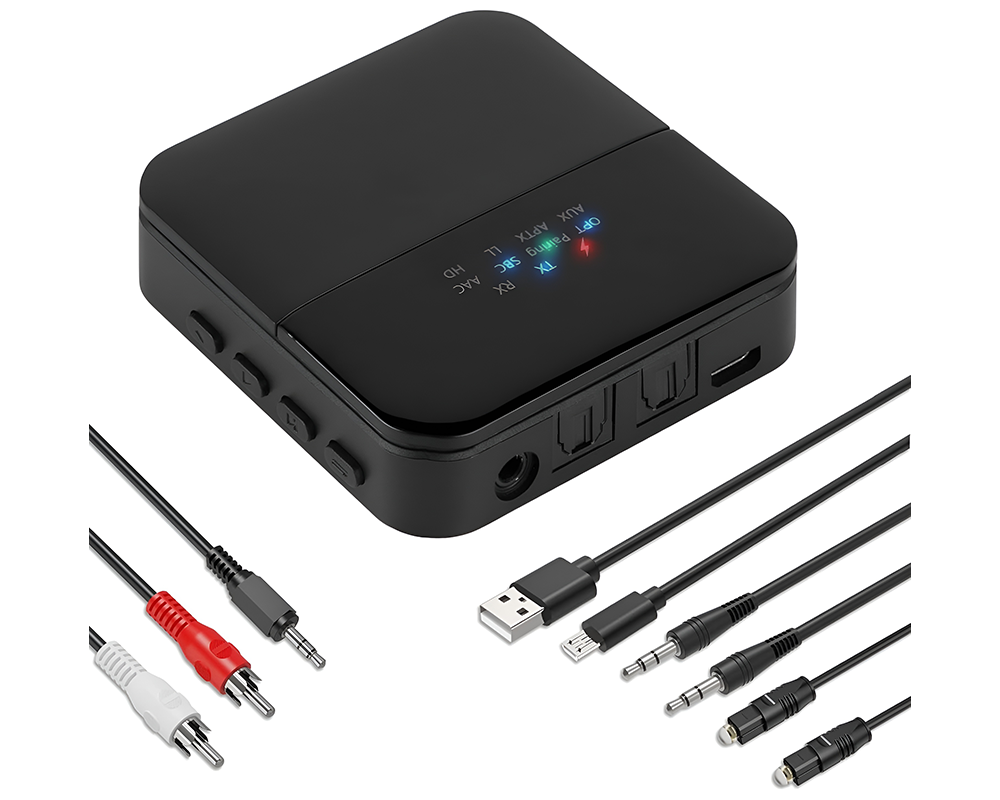 2 in 1 Bluetooth 5.0 Transmitter Receiver 3.5mm AUX Wireless Audio Adapter