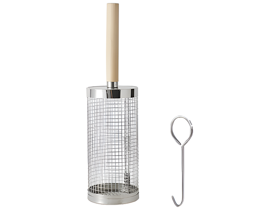BBQ Rolling Basket – Stainless Steel Rotating Grill Tube for Even Cooking of Meat & Veggies
