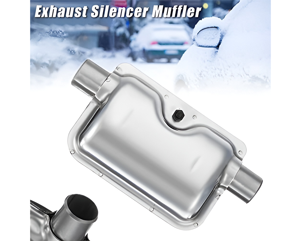 Diesel Air Heater Muffler – 24mm Stainless Steel Exhaust Silencer Kit with Clamps & Bracket