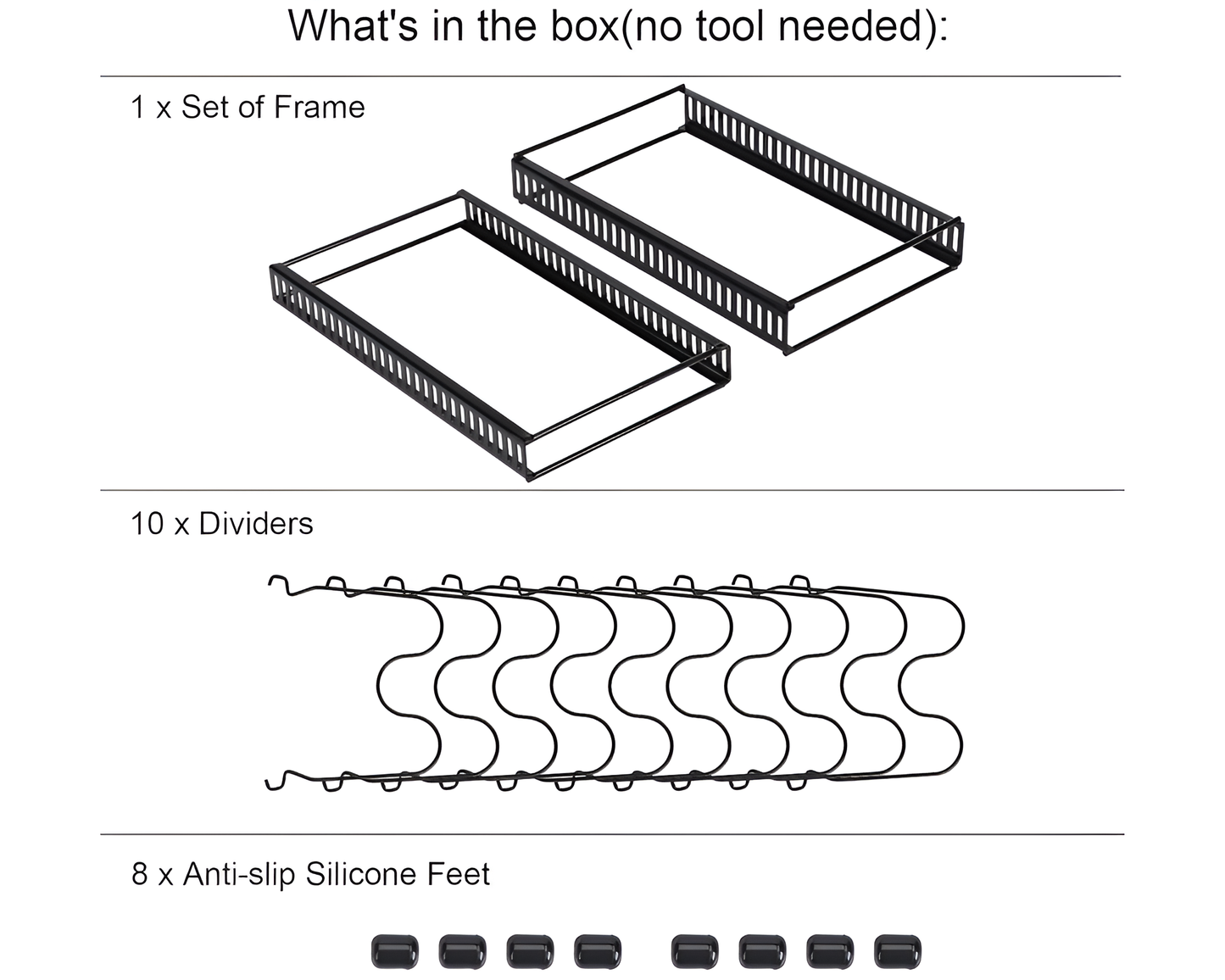 Expandable Lid & Pan Organiser 10 Slot