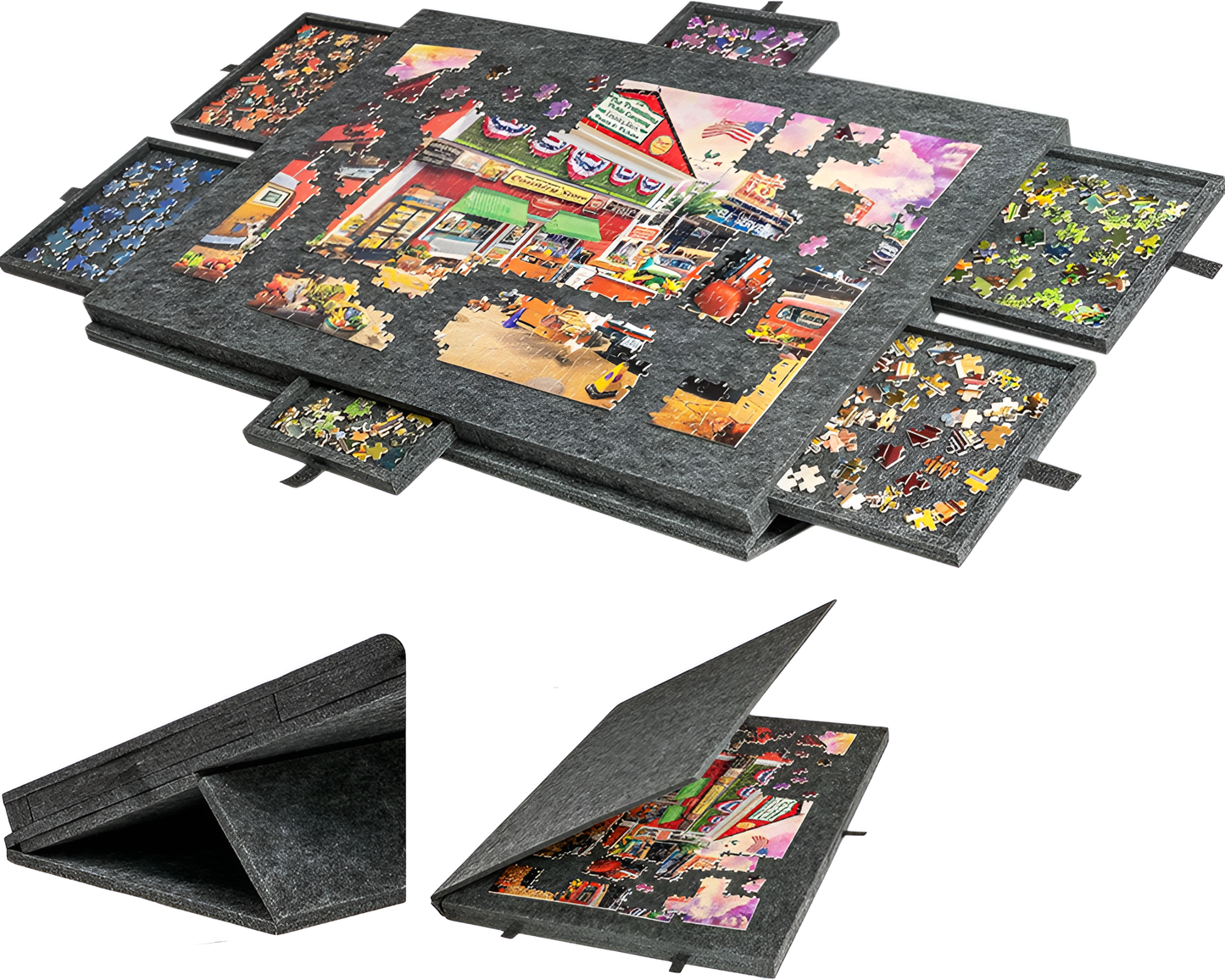 Portable Jigsaw Puzzle Table – Tilting Portable Jigsaw Puzzle Table
