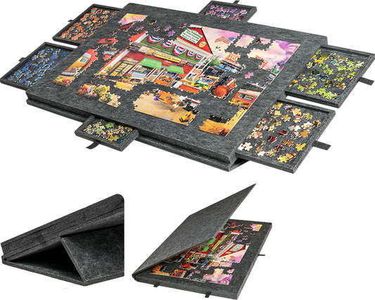 Portable Jigsaw Puzzle Table - Tilting Portable Jigsaw Puzzle Table
