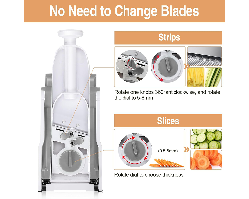 Vegetable Slicer Chopper BPA-Free Vegetable Slicer Chopper for Daily Meal Prep