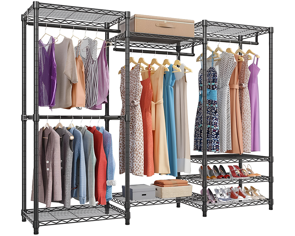 Metal Wardrobe Clothes Rack Clothes Organizer