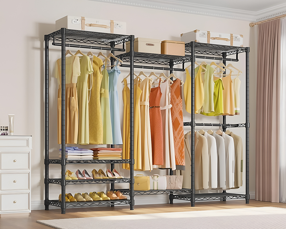 Metal Wardrobe Clothes Rack Clothes Organizer