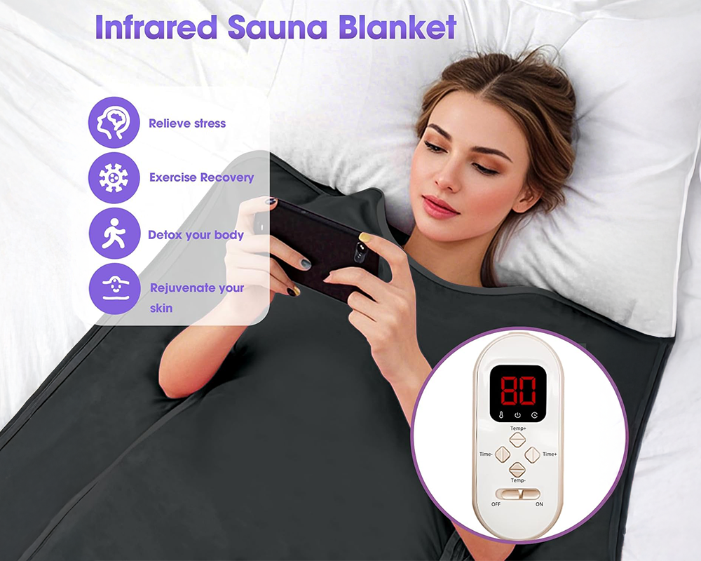 Sauna Blanket Slimming Waterproof Detox Spa Body Shaping Remote