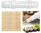 Sushi Roller Kit – 6Pcs DIY Sushi Making Set with Bazooka, Bamboo Mat & Chopsticks (White)