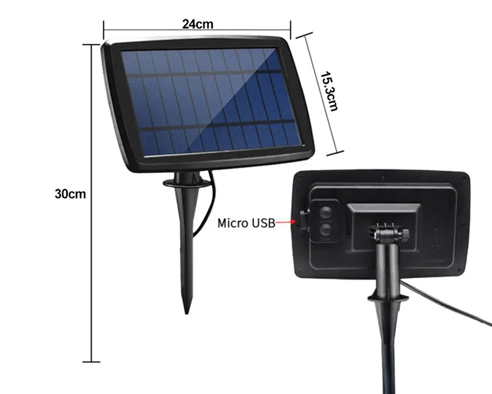 Festoon Solar Chain Lights Outdoor 15M LED Kit