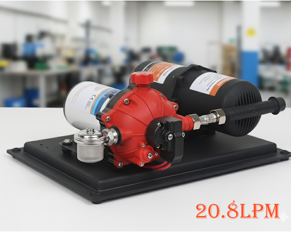 FOBAOLE RV Marine Pressure Pump 70PSI 24V