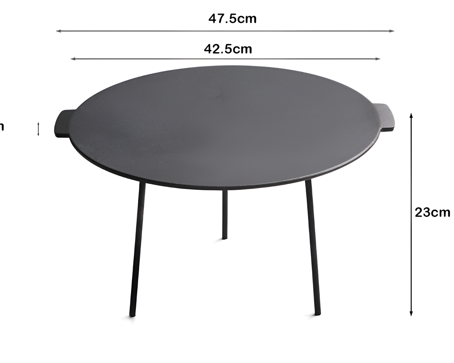 Cast Iron Grill Pan Camping BBQ Cast Iron Grill Pan for Outdoor Cooking