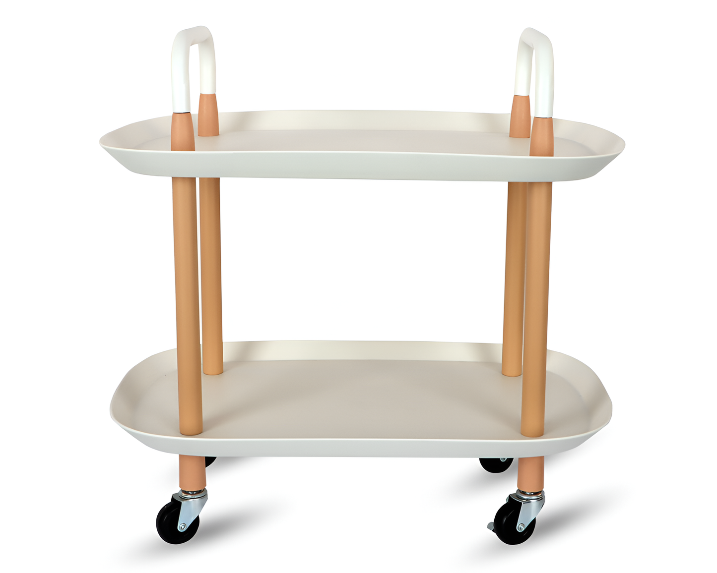 Utility Rolling Cart White 2 Tier Utility Rolling Cart Organizer