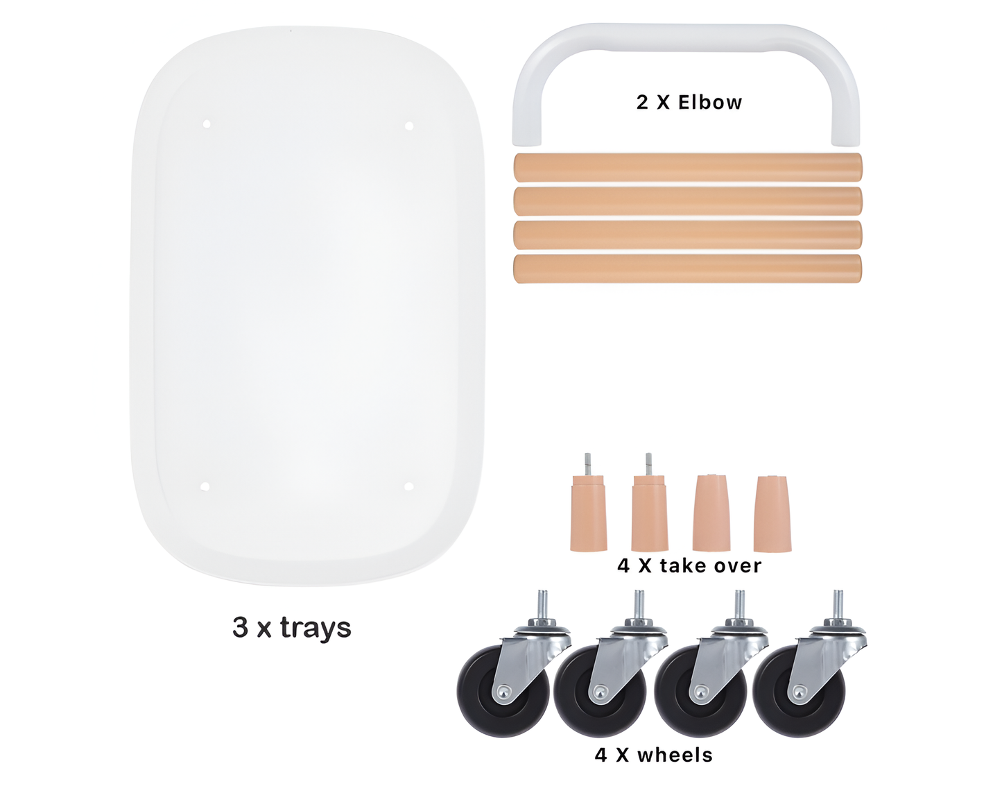 Utility Rolling Cart White 2 Tier Utility Rolling Cart Organizer