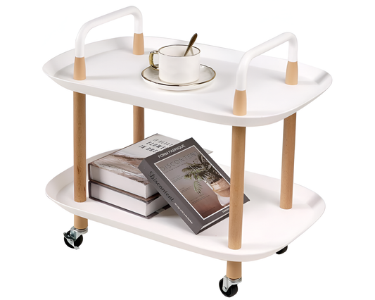 Utility Rolling Cart White 2 Tier Utility Rolling Cart Organizer