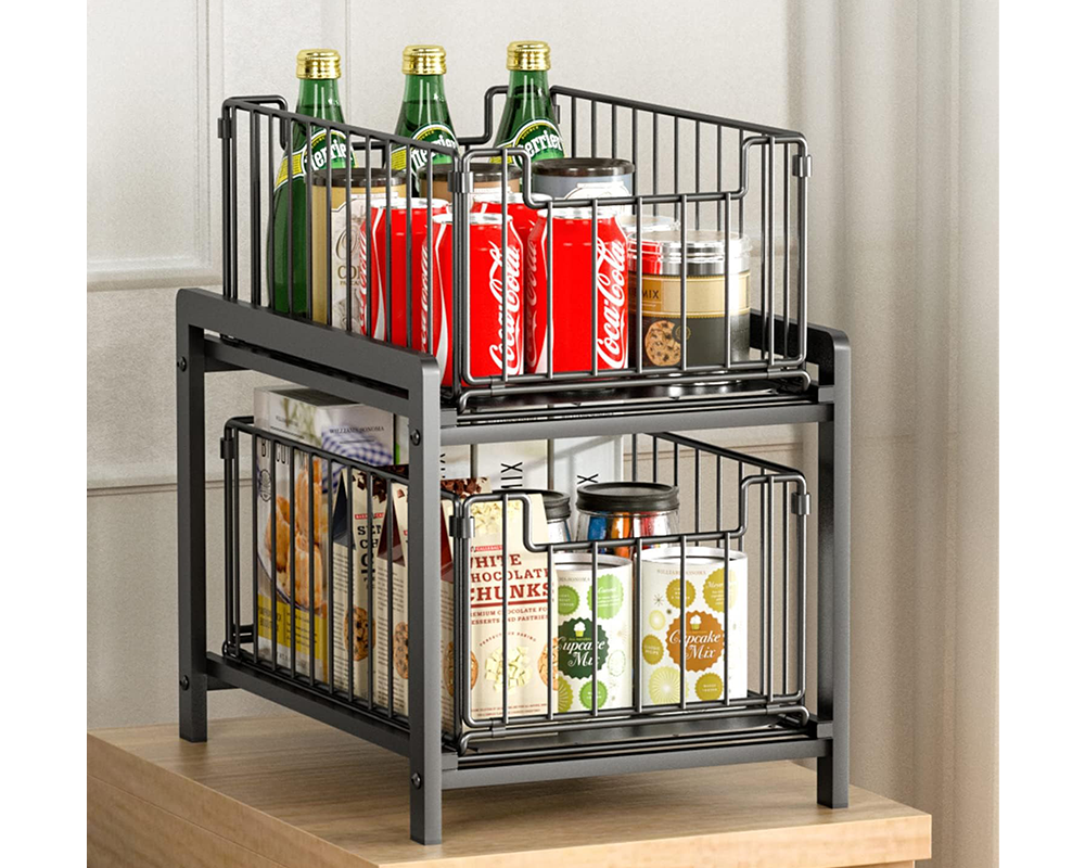 Kitchen Sink Organizer – 2 Tier Under Sink Storage Rack