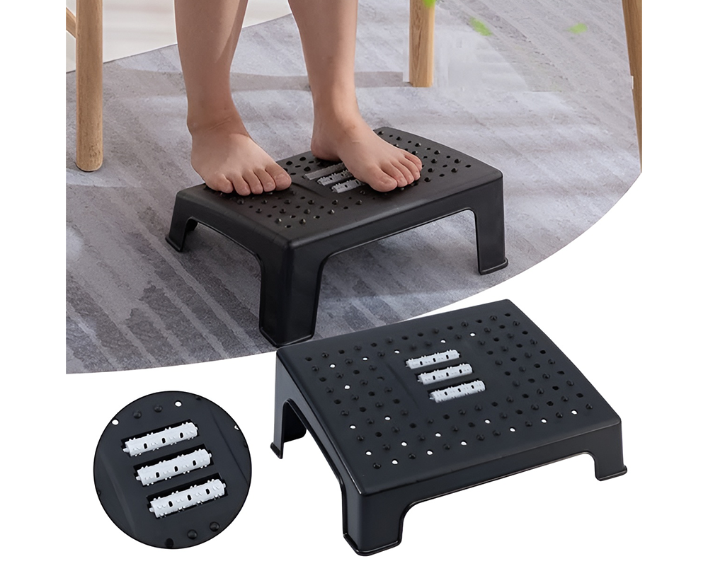Foot Rest with Massage Roller – Ergonomic Leg Support for Home & Office