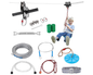 Zipline Kit Backyard 100ft Zipline Kit for Kids with Safety Harness Seat