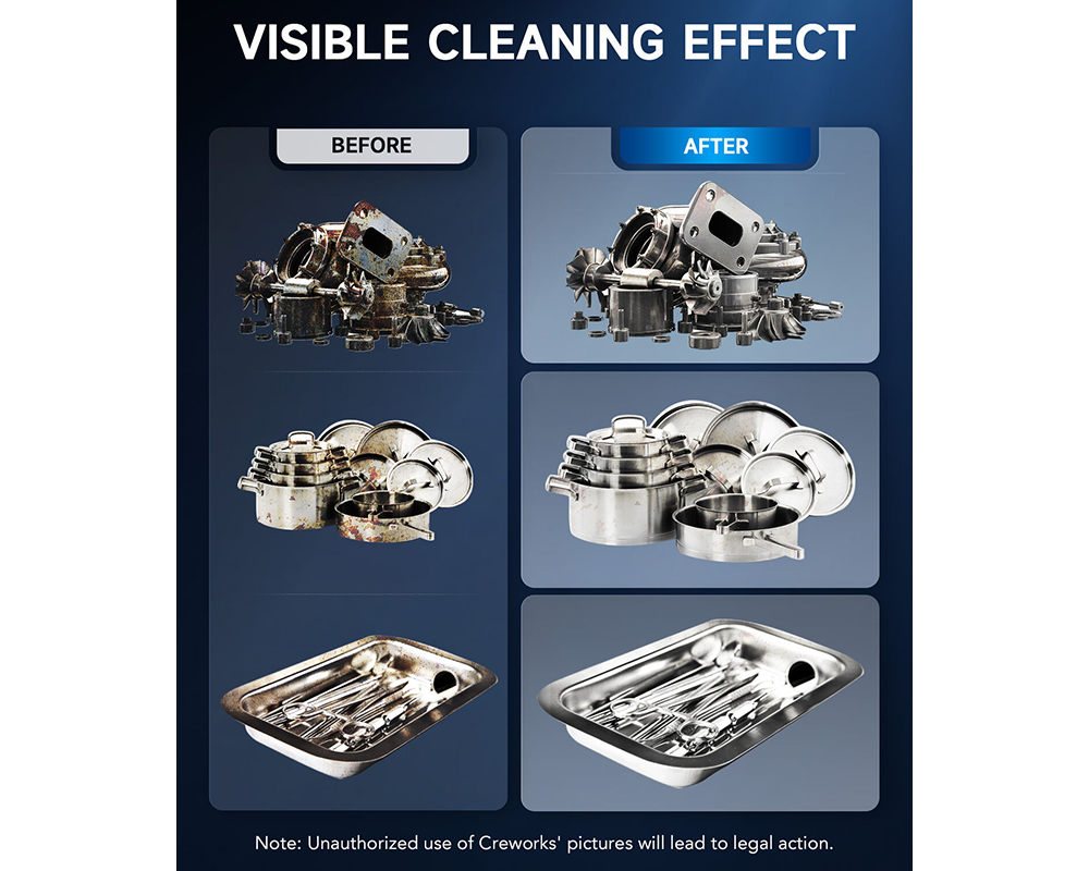 30L Ultrasonic Cleaner with 1200W Digital Timer & Degas Function