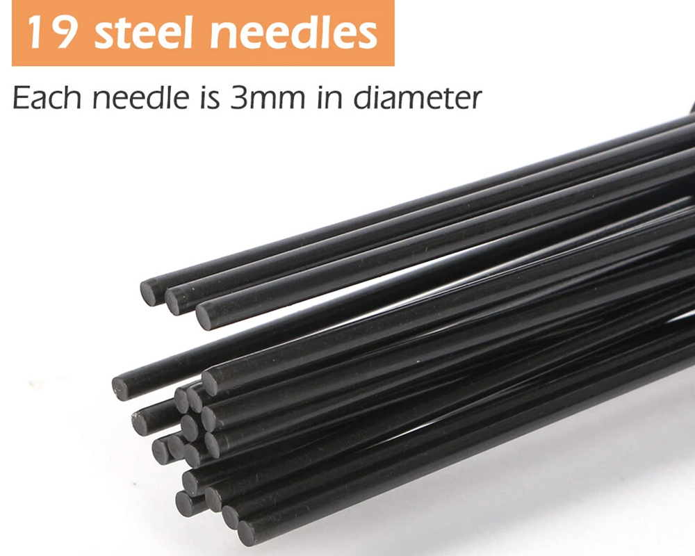 Pneumatic Needle Scaler – 19 Pin Air Rust & Paint Remover Gun with Pistol Grip for Surface Prep