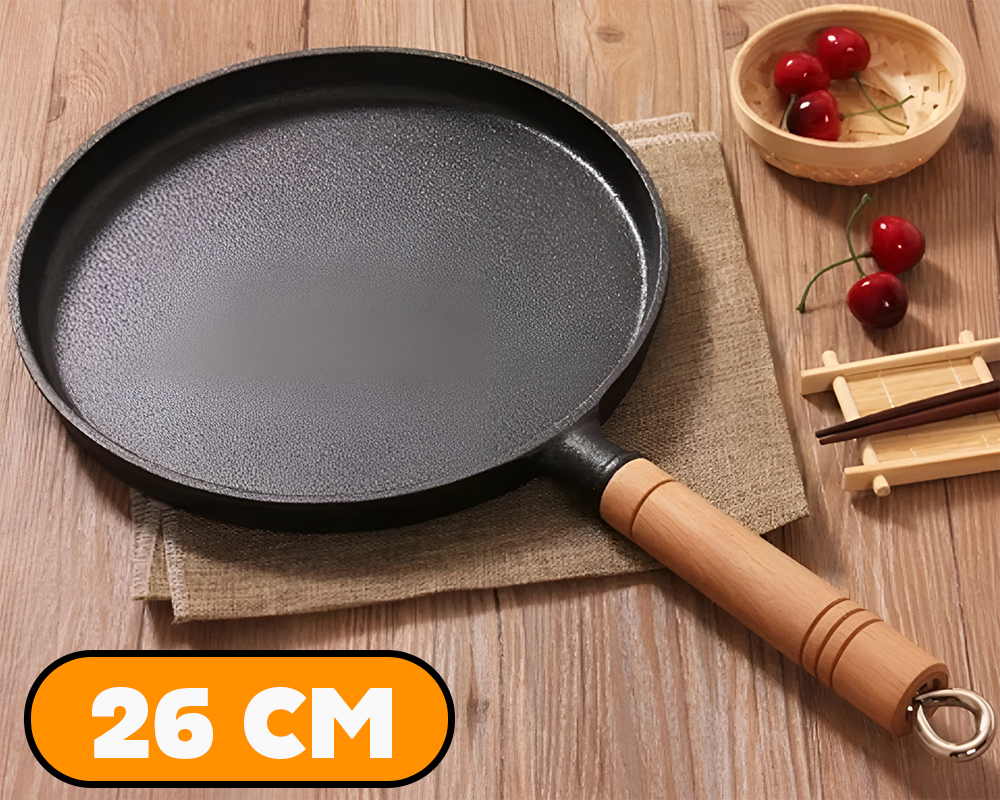 Cast Iron Fry Pan Skillet-26cm