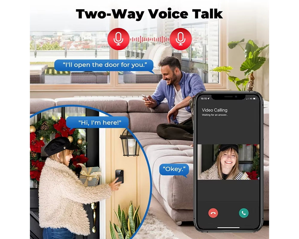 Smart Doorbell Camera Wireless