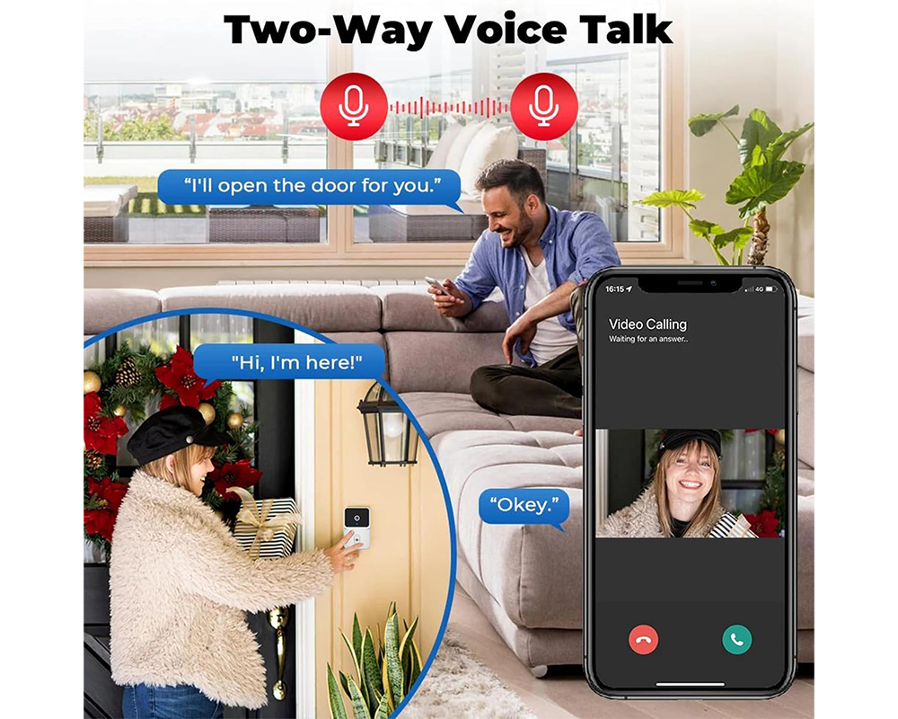 Smart Doorbell Camera Wireless