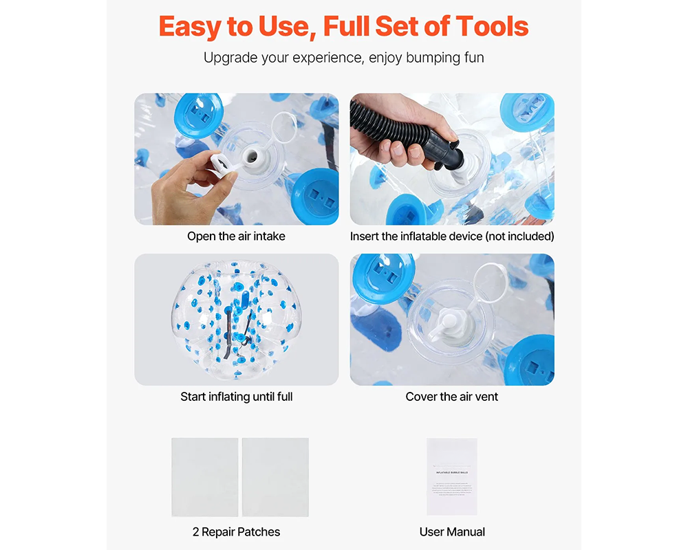 1.5M Sumo Zorb Balls Inflatable Bumper Balls